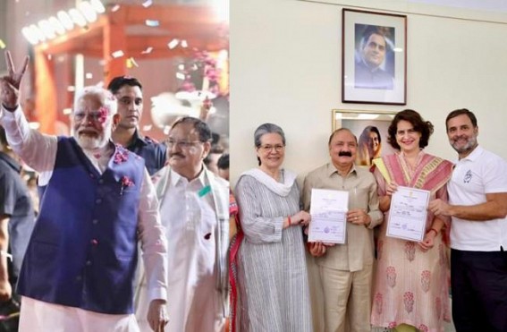Lok Sabha Poll 2024 : NDA wins with a narrow gap of merely 58 seats with INDIA Lok Sabha Poll 2024 : NDA wins with a narrow gap of merely 58 seats with INDIA